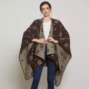 여성망토 자카르 숄 트임 망토 가을 겨울 보온 목도리 심쿵직구