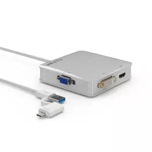NEXT-DL303U3D PLUS USB-C/A to DVI/HDMI 4K 듀얼 디스플레이 아답터