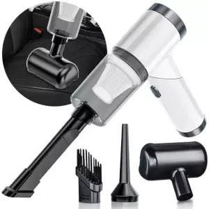 공기주입 튜브 무선 차량용 에어건 화이트 청소기