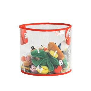 반려동물 간식 장난감 수납 바구니 접이식 휴대용 정리 파우치 잡화 보관함