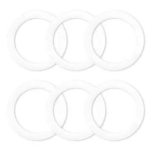 바이알레티 모카 익스프레스 다마 6컵용 개스킷 씰링 링 6개 - 알루미늄 스토브탑 커피 메이커 냄비용 예비