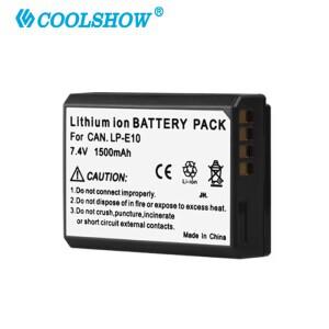 LP-E10 카메라 배터리 캐논 EOS 1100D Rebel T3 T5 T6 T7 Kiss X50 X70 1500mAh