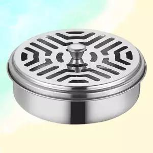 원형 모기향 연소기 스테인리스 받침대 캠핑용 (WFKFFG8)