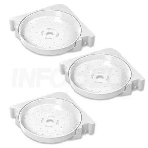 바로착 360 초 강력 접착식 부착식 회전식 무타공 욕실 화장실 주방 다용도 코너 틈새 멀티 선반 3세트