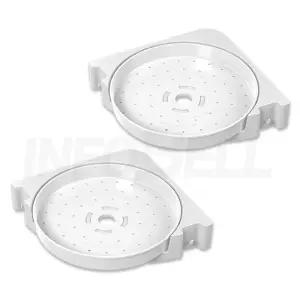 바로착 360 초 강력 접착식 부착식 회전식 무타공 욕실 화장실 주방 다용도 코너 틈새 멀티 선반 2세트