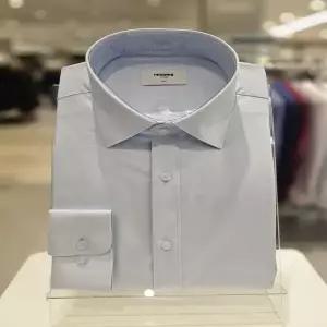 (RRZRSL0110BU24) 링클프리 스판 블루 슬림핏 긴팔와이셔츠