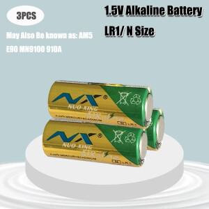 장난감 스피커 원격 제어 등용 알칼리 듀티 배터리 1 차 및 건식 LR1 AM5 E90 MN9100 1.5V N 사이즈 3개