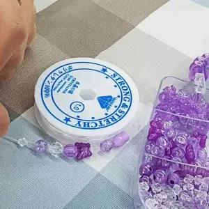 비즈 키링 투명 1mm 부자재 우레탄 줄 팔찌 만들기