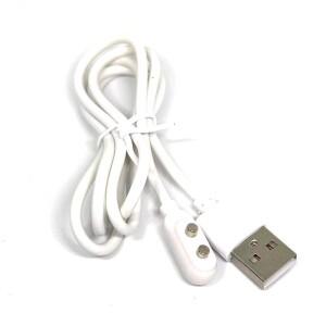 1/2pcs 원형 2 핀 자기 충전 케이블 센터 공간 5MM 7MM 자석 흡입 USB 전원 미용 기기 칫솔