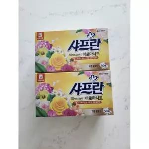 샤프란 섬유유연제 아로마시트 50매 2개(코튼블라썸)