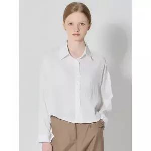 [오조크(OZOC)] 줄지 루즈핏 드롭숄더 크롭 셔츠 (택가격: 57000원) 1016023