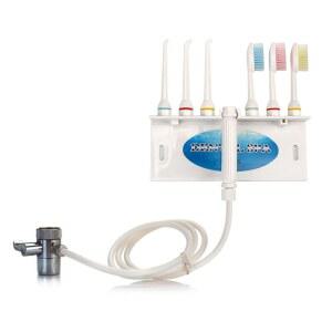 가족용 물 치실 수도꼭지 및 샤워용 제트 팁 3개와 칫솔 3개, 구강 관개기 비전기 안전, 치과 관리 치아 청소