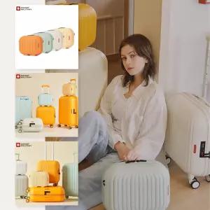 [2026년/신제품] 쿠쿠마 14,18,24인치 스위스밀리터리 여행용캐리어 / 기내용,수화물용,중대형 하드캐리어 / 확장가능(24인치) / 폴리카보네