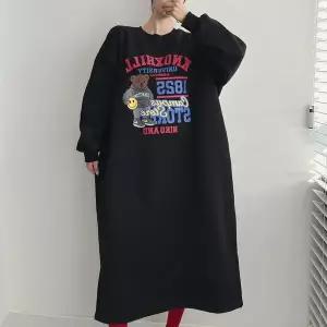 [하프클럽/]빅사이즈 512 녹스힐베어기모원피스 DMAV934