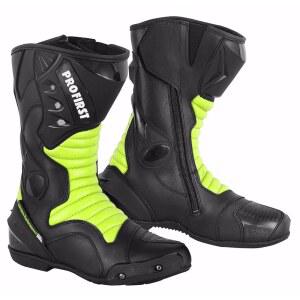 지퍼, 미끄럼 방지 밑창, 강화 스트리트 레이싱 슈즈가 달린 편안한 착용감의 남성용 프로퍼스트 모터사이클 부츠