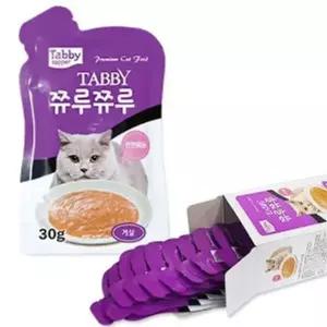 고양이 간식 파우치 영양식 츄르 게살 30g 12개 고양이캔 고양이간식캔