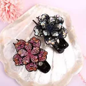 [셀러에이드]블랙펄 헤어집게핀 머리핀 반묶음 긴머리