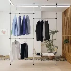 국산 튼튼한 301 선반행거 옷정리행거 걸이 봉행거 압착 압축 압축옥 드레스룸 드레스 폴대