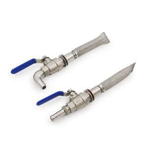 HOMEB WELDLESS BULK 밸브 또는 스틸 변환 맥주 KEG 304 스크린 스테인레스 매쉬 키트 바주카포 12