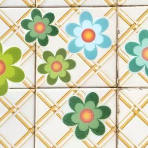 (튼튼)미끄럼 방지 스티커 꽃 20P시트 욕실안전 바닥논슬립 화장실