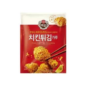 (튼튼)백설 치킨튀김가루 1Kg 요리 분말 파우더 바삭한 용가루 용파우더