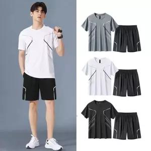 [하프클럽/알티피아]스포츠 시원 통기성 트레이닝 반바지 반팔 세트