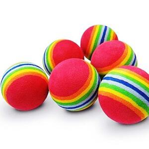 [2개구성] 무지개 스펀지볼 6개입 공주머니 주머니 겜프 골프공 IOW02FC4B