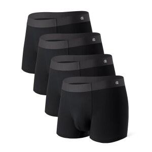 데이비드 아치 남성 속옷 트렁크 모달 서포트 파우치 남성용 울트라 소프트 통기성 심리스 4팩