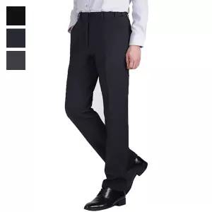 [리빌모아]남자 겨울 밴딩스판 면바지 골프팬츠 기모 정장바지 LV-SPK-702-1 네이비