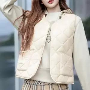 미니멀 디자인 누빔 패딩 조끼 겨울 실내외 데일리