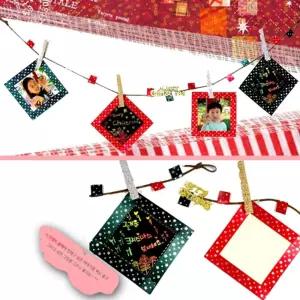 방과후교육 학교 크리스마스 사진액자 가랜드만들기 표현력 학습능력