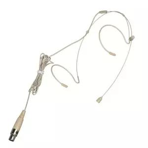 3XLR 헤드마이크 초슬림 스킨 양쪽 강의용마이크/귀걸이형/고정/방송/인터뷰/음성/통화/유튜브/다용도/강의