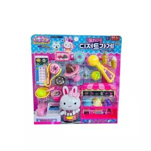 디저트가게 핑크래빗소꿉놀이 마트 어린이장난감 편의점 계산대 날선물 유치원난감 카페