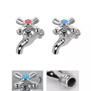 찜질방 목욕탕 녹안쓰는 고급 십자 수도꼭지 간편교체 가성비 베란다 추천