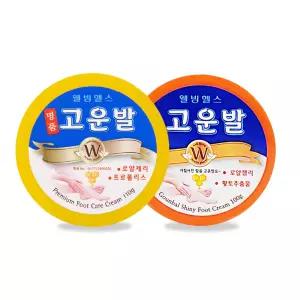웰빙헬스 WHB 고운발 통 100g 풋크림 + 명품 고운발 크림 110g 세트