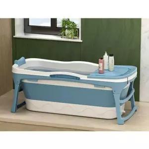 힐링 접이식욕조 뚜껑있는 욕조 목욕 반신욕 목욕통 W7E4EA6