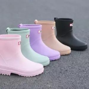 발편한 여자레인부츠 여성 장마 신발 숏 미들 장화