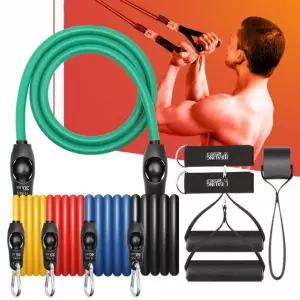 멀티튜빙밴드세트PRO150LB 어깨스트레칭 재활 팔운동 밴드 헬스 풀업밴드 홈트레이닝기구 운동기구 홈트