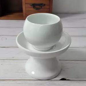 백자 술잔 받침 세트 90ml 소주잔 주기 찻잔 백자잔 도자기잔 제기잔 제수용품