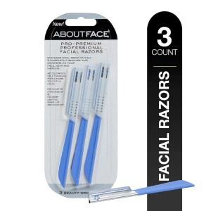 페이스 프로 프리미엄 페이셜 면도기 소개 - 제모, 각질 제거, 더마플랜닝 및 눈썹 성형에 이상적인 뷰티 그루머 3종, 일본 스테인리스 스틸이 헤어를 부드럽게 제거합니다