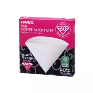 하리오 화이트 1~4인용 여과지 40매 X3개 종이필터 원두커피필터 커피여과지 커피필터 핸드드립필터