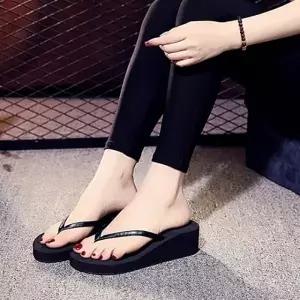 여성통굽조리 바캉스 비치 여자 키높이 쪼리 5cm