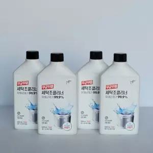 무균무때 세탁조클리너 500ml 겸용 4개 초간편 효율적인 세탁기청소 우수한세척력 행복한일상