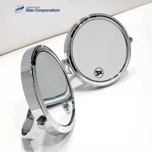 HJ74크롬 양면 접이식 확대거울 탁상거울 거울 미니거울 손거울 원형거울 확대경