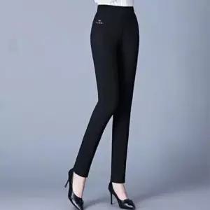 [라일리여성의류] Rly 레이디스 하이웨스트 엘라스틱 허리밴딩 슬랙스(일