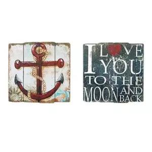 벽장식 복고풍 목제 포스터2 1P 벽걸이 인테리어 액자 WECD16A