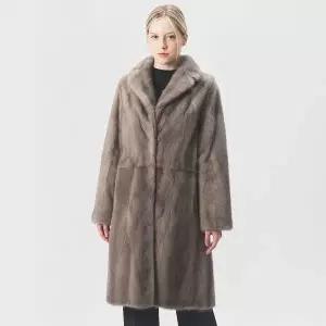 [NS홈쇼핑]진도엘페 풀스킨 휘메일 밍크 롱코트 실버블루 (EC13)[35579924]