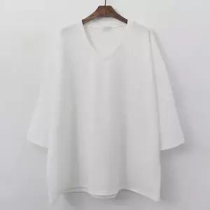 [아이우먼] 무지브이넥7부티셔츠 NOG458M601 빅사이즈_P414831088