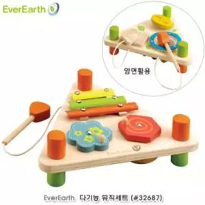에버어쓰(EverEarth) 다기능 뮤직세트 (32687)어린이완구 감각놀이 악기장난감 장남감 음악 아기실로폰 유