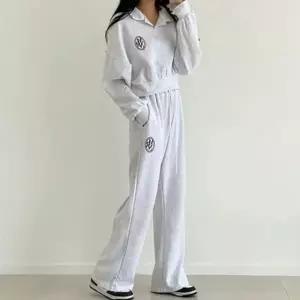 여성 데일리 크롭 트레이닝 세트